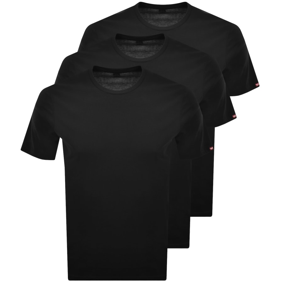 Diesel Randal D Core 3 Pack T Shirts Black | Mainline Menswear us